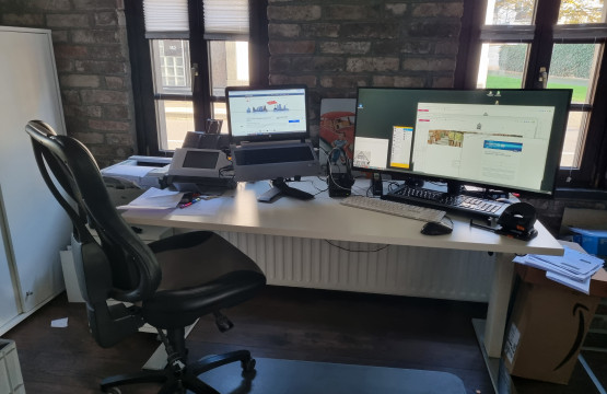 Arbeitsplatz im EG